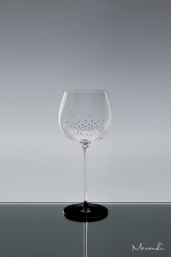 White wine glass, handmade by Riedel® refined with 241 Swarovski® crystals, Yala