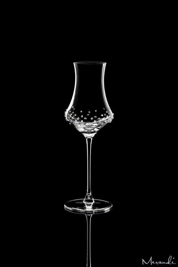Brandy glass by Spiegelau® enhanced with 95 Swarovski® crystals, Alari