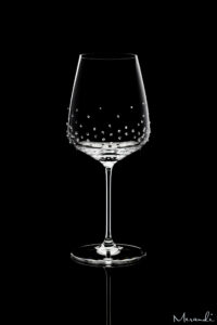 Rotweinglas von Spiegelau® mit 117 Swarovski® Kristallen veredelt, Lancer
