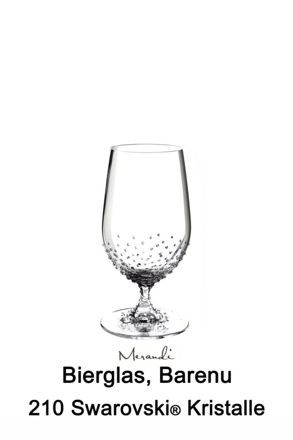 Beer glass from Riedel® refined with 210 Swarovski® crystals, Barenu